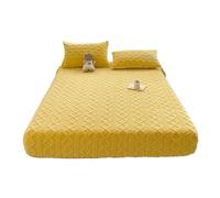 Sábana Ajustable Extra Profunda Sábana Ajustable de Terciopelo Grueso, Funda Protectora colchón, sábanas Suaves y cálidas for el Invierno con Bandas elásticas(D,160x200x30cm)