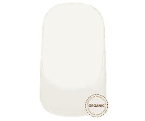 Sábana Ajustable para Minicuna - Blanco / Algodón ecológico