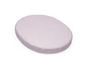 Sábana Ajustable Stokke Sleepi Mini, Lavender - Sábanas Suaves para Dulces sueños - Hecha para el Colchón Ovalado Sleepi Mini - Segura, estilosa y Lavable - 100% percal de algodón Fino