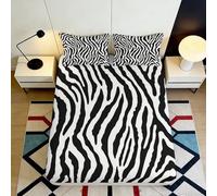 Sábana Ajustable Zebra 3D Impresa Microfibra Bolsillo Profundo Antideslizante Cama Zebra Mattress Fitted Cover para Adultos 140x200x25cm