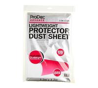 Sábana antipolvo no tejida ProDec Advance ligera de 3,2 m x 3,2 m Resistente al polvo y al agua Ideal para cubrir y proteger suelos y muebles de salpicaduras y derrames al pintar y decorar