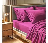 Sábana Bajera 100% algodón Ranforce para Cama Individual (100 x 200 + 30 cm), Rosa Polvoriento, 155 Hilos, Lavable a máquina a 30 °C, Ropa de Cama Suave y Duradera Esencial