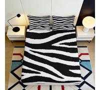 Sábana Bajera 3D Impresa Cebra Microfibra Antideslizante Bolsillo Profundo Cebra Mattress Fitted Cover Dormitorio Adulto 140x200x25cm