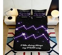 Sábana Bajera 3D Impresa Constellación Microfibra Bolsillo Profundo Antideslizante Ropa de Cama Constellación Mattress Fitted Cover Lavable 120x200x25cm