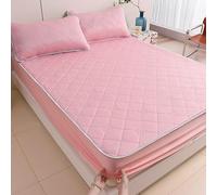 Sábana bajera acolchada de sensación fresca, protector de colchón transpirable y transpirable para verano, suave, antideslizante, funda de cama de refrigeración para habitación con aire acondicionado