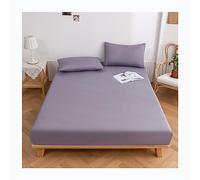 Sábana bajera ajustable con doble bolsillo profundo, 100 % algodón, elástico, ropa de cama de lujo, buen ajuste para protectores de colchón de 5 a 10,6 pulgadas de profundidad (color: A, tamaño: