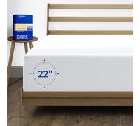 Sábana Bajera Ajustable de 1000 Hilos de algodón Egipcio 100%, Color Blanco, tamaño King, sábana Bajera de algodón Natural Puro Peinado de Fibras largas, Tejido Satinado Suave y Sedoso