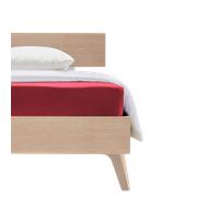 Sábana bajera ajustable de punto polar Fleuresse - Burdeos, 120 x 200 cm