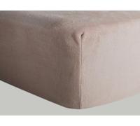 Sábana Bajera Ajustable Lisa de CORALINA Dolce. Tejido térmico para Invierno (Cama 90 cm, Visón)