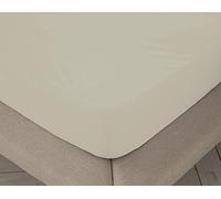 Sábana Bajera Ajustable Natural 100% algodón Cama de 200 cm (200x190 cm)