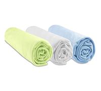 Sábana Bajera Ajustable para Cama de 32 x 72 cm, Ovalada, Color Blanco Cielo, 100% bambú, Compatible con colchón Ovalado para colchón, nacela, Landau | Oeko Tex | Fabricado en Europa