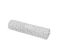 Sábana bajera ajustable para capazo + Muselina Little Bloom con estampado de flores grises Pasito a Pasito