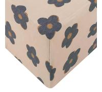 Sábana bajera ajustable para cuna/sábana para niños pequeños "Gemma in Tan" Copper Pearl
