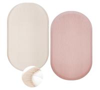 Sábana Bajera Ajustable para Cuna,Set de 2 81 * 43 CM Sábana Bajera Ajustable para Cochecito,Sábana Bajera Capazo,Sábanas Bajeras Ajustables para Cama De Bebé para Cochecito De Bebé