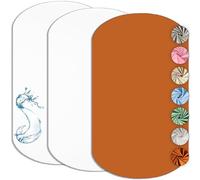 Sábana Bajera Cododo 60 x 80 cm (Juego de 2) Compatible con IORA + Protector de Colchón Impermeable - Set de Sábanas Oeko-TEX (Blanco/Camel)