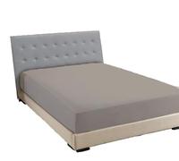 Sábana Bajera con Esquinas, Color Liso, Color Pardo - Una Plaza y Media Jenny SESAL