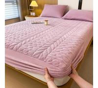 Sábana bajera de terciopelo de felpa, suave, antideslizante, lavable, para colcha gruesa para todas las estaciones, 120 x 200 cm, protector de colchón