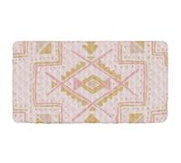 Sábana bajera de viaje para niños pequeños, diseño bohemio, tribal, lavable, 127,7 x 63,5 cm (sábanas, cama no incluida)