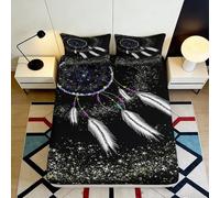 Sábana Bajera Dreamcatcher 3D Impreso Microfibra Bolsillo Profundo Antideslizante Ropa de Cama Funda de Colchón Dreamcatcher Lavable 120x200x25cm