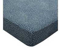 Sábana Bajera Estampada en Lyocell, Jade, 140 x 190 cm, Origin, Azul