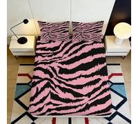Sábana Bajera Fitted Sheet 3D Impresa Cebra Microfibra Antideslizante Bolsillo Profundo Zebra Mattress Fitted Cover Lavable Adultos 200x200x25cm