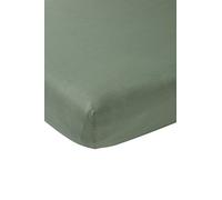 Sábana Bajera Meyco Baby Uni para colchón de Parque (sábana Jersey Suave, Ajuste Gracias a la Banda elástica en Todo el Contorno, Dimensiones: 75 x 95cm), Verde Bosque