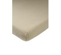 Sábana Bajera Meyco Baby Uni para el colecho (sábana Jersey Suave, Ajuste Gracias a la Banda elástica en Todo el Contorno, Transpirable, Dimensiones: 50 x 90cm), Topo
