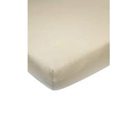 Sábana Bajera Meyco Baby Uni para la Cuna (sábana Jersey Suave, Ajuste Gracias a la Banda elástica en Todo el Contorno, Transpirable, Dimensiones: 60 x 120cm), Arena