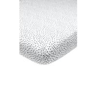 Sábana Bajera Meyco Home Basic Jersey Cheetah para 1 Persona (sábana Jersey Suave, Accesorios para bebés, Dimensiones: 90 x 200 cm), Gris