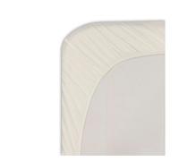 Sábana bajera microfibra silk cama 90cm color blanco