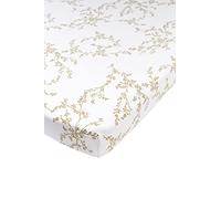 Sábana Bajera para colchón de Parque Infantil Meyco Baby Branches (sábana de algodón Jersey 100%, Ajuste Gracias a su Banda elástica en Todo el Contorno, tamaño: 75 x 95 cm), Arena