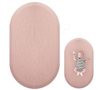 Sábana bajera para cunas - Sábana bajera para cesta de Moisés | Ropa de cama para cunas | Sábanas para cunas | Sábana bajera ajustable para cochecito | Sábana bajera de gasa para cama infantil