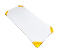 Sabana Bajera para Hamaca de guarderia con 4 Gomas.Sábanas Bajeras para Cuna Apilable de Guardería.145x69cm (1ud Blanco)
