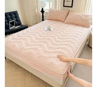 Sábana bajera, protector de colchón, funda de cama antideslizante de bolsillo profundo, suave, transpirable, antipolvo para el hogar y el hotel