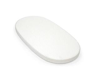 Sábana Bajera Sleepi V3 de Stokke, Gris Abanicos - Sábanas Suaves para Dulces Sueños - Hecha para la Cama Sleepi de Stokke - 100% Percal de Algodón Fino - Lavable
