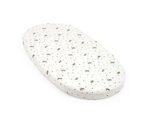 Sábana Bajera Stokke Sleepi, Mickey Celebration - Sábanas Suaves para Buenos sueños - Hecha para la Cuna/Cama Stokke Sleepi - 100% percal de algodón Fino - Lavable