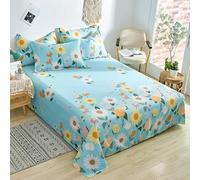 Sábana de cama 100% algodón, textil para el hogar, color sólido, sábana encimera, colcha para cama King Queen Size 1 pieza (sin funda de almohada)