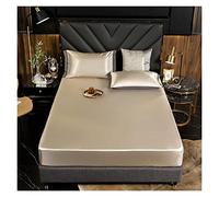 Sábana de cama de seda helada con sensación de frío, juego de cama con funda de almohada, sábana de lino, funda de edredón individual de tamaño Queen y King, ropa de cama Adecuada Para Dormitorios, Ho