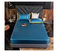 Sábana de cama de seda helada con sensación de frío, juego de cama con funda de almohada, sábana de lino, funda de edredón individual de tamaño Queen y King, ropa de cama Adecuada Para Dormitorios, Ho