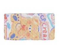 Sábana de colchón de aire impermeable con diseño de oso amarillo de dibujos animados para cama plegable para niños, colchón de viaje de 50 x 25 pulgadas (sábana, cama no incluida)