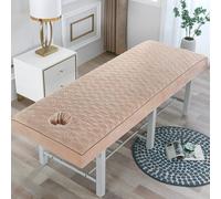 Sábana De Masaje Funda De Sofá Beauty SPA Con Orificio Para La Cara Funda Para Camilla De Masaje Con Banda Elástica Envoltura Integral Borde Cabeza Redonda Cuadrada,Caqui,70 * 190cm(S)