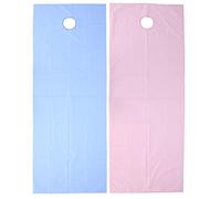 Sábana de masaje impermeable y a prueba de aceite con agujero facial, funda de sofá de spa transpirable de poliéster para salón de belleza, 200x75cm (ros azul)