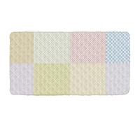 Sábana de viaje a cuadros multicolor para niños, suave y cómoda, sábana de viaje para niños, colchón de viaje de 50 x 25 pulgadas (sábana, cama no incluida)