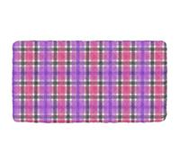 Sábana de viaje de rejilla de color neón para niños, suave y cómoda, para cuna, para niños, colchón de viaje de 50 x 25 pulgadas (sábana, cama no incluida)