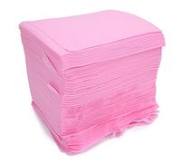 Sábana desechable para salón de Belleza, 100 Uds., Suave, no Tejida, con Orificio (Rosa)