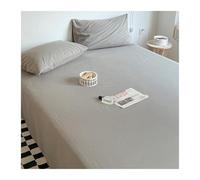 Sábana Encimera 100% Algodón Lavado 200x230cm 240x250cm 245x270cm para Cama de 120/135cm 150/180cm 180/200cm Ultra Suave(Light Gray,245x270cm+48x74cm x2)