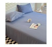 Sábana Encimera 100% Algodón Lavado 200x230cm 240x250cm 245x270cm para Cama de 120/135cm 150/180cm 180/200cm Ultra Suave(Denim Blue,245x270cm+48x74cm x2)