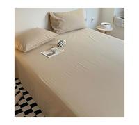 Sábana Encimera 100% Algodón Lavado 200x230cm 240x250cm 245x270cm para Cama de 120/135cm 150/180cm 180/200cm Ultra Suave(Khaki,245x270cm+48x74cm x2)