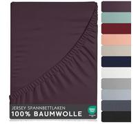 Sábana Encimera 180x200 cm 100% Algodón Premium para Colchón Cama King Size Due Piazze Funda Extra Suave Sin Arrugas Certificado Oeko-Tex Sábanas Protector Berenjena 180 x 200 cm