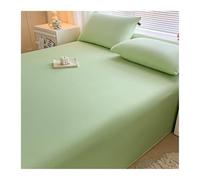 Sábana Encimera Cama 120/135cm 150/180cm 180/200cm Sábana Plana de Lujo 100% Algodón Suave y Cómoda Colores Sólidos(Leaf Green,245x265cm)